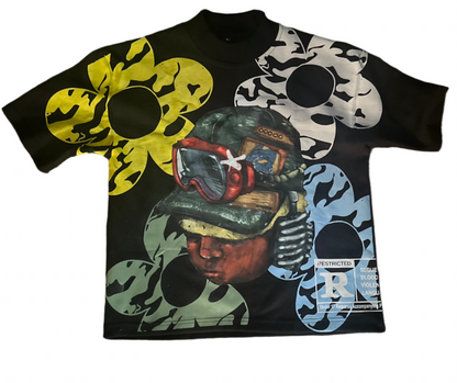 kid at war boxy fit T-shirt